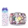 Eazy Kids 3 Compartment 800ml Stainless Steel bento Lunch Box w/ Water Bottle - Floral Purple
