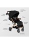 TEKNUM Travel Cabin Plus Stroller - Sunshine Black