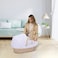 Teknum Moses Basket with Waffle Beddings and Mattress - White