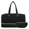 Little Story Luxe Knit Diaper Bag with Clutch - Black