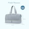 Little Story Luxe Knit Diaper Bag with Clutch - Grey