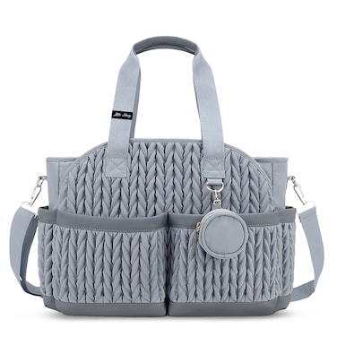 Little Story Nova Tote with Pacifier Pod - Grey