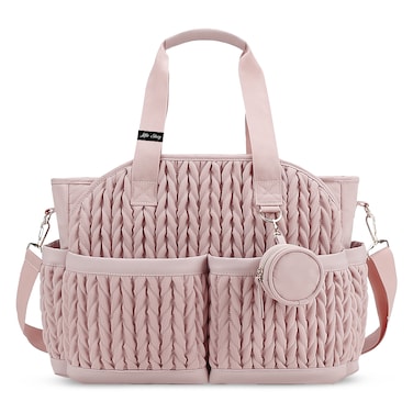 Little Story Nova Tote with Pacifier Pod - Pink