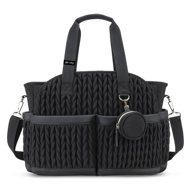 Little Story Nova Tote with Pacifier Pod - Black