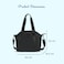 Little Story Onyx Diaper Bag with Stroller Straps - Black