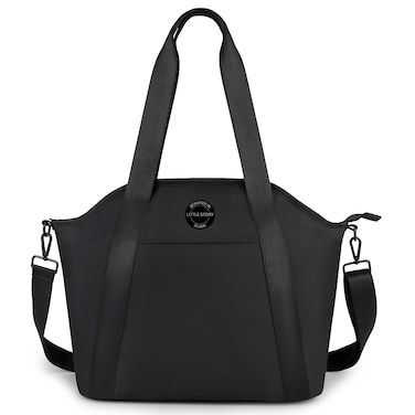 Little Story Onyx Diaper Bag with Stroller Straps - Black