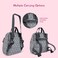 Little Story set of 3 Diaper Backpack with Changing Mat and Bottle Bag - Arrow Grey
