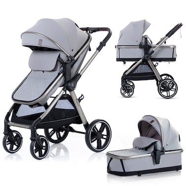 TEKNUM 3in1 Travel Prime Stroller - Grey