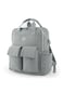 Little Story Quilted Diaper Backpack w/ Changing Mat - Gray