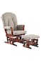 TEKNUM Deluxe Gliding Chair with Ottoman Set - Beige