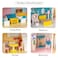 Little Story Wooden Dollhouse 3 floors w/ Furniture, Accessories &amp; Dolls - Multicolor