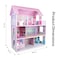 Little Story Wooden Dollhouse Triple Floor Castle Villa w/ Furniture and Accessories - Pink
