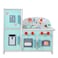 Little Story Wooden Kitchen w/ Refrigerator and Accessories - Teal