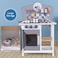 Little Story Wooden Kitchen w/ Wall Clock - Slate Grey
