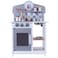 Little Story Wooden Kitchen w/ Wall Clock - Slate Grey