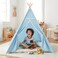 Little Story Canvas Foldable  Tent and Teepee Playhouse - Blue