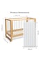 TEKNUM Prism 4in1 Acrylic Convertible Crib w/ mattress - Natural Brown