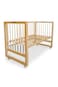TEKNUM Prism 4in1 Acrylic Convertible Crib w/ mattress - Natural Brown