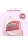 Eazy Kids 16.5&rdquo; School Backpack with Laptop Compartment &ndash; Lightweight Design, Blush Rush