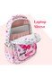 Eazy Kids 17&rdquo;School Bag Set of 3- Backpack, Lunch Bag &amp; Pencil Case,Laptop Compartment -Always Believe - Pink