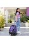 Eazy Kids 18&rdquo; Trolley School Bag Set of 4&ndash; Trolley Backpack, Lunch Bag, Pencil Case and Coin Purse w/ Laptop Compartment,Teddy Black