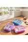 Eazy Kids Stainless Steel Lunch Box 710ml, 3 Compartment Leakproof Bento Box for Kids- Blue