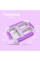 Eazy Kids Stainless Steel Lunch Box 710ml, 3 Compartment Leakproof Bento Box for Kids- Purple