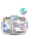 Eazy Kids 3 Compartment Stainless Steel bento Lunch Box - Space out 800ml - Blue