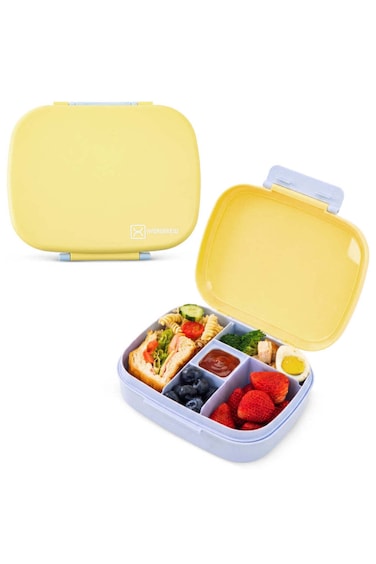 Hydrobrew Smart Serve Bento Lunch Box 1100 ml, 5 compartment - Sunny Sky