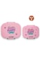 Eazy Kids Bento Lunch Box Set of 2, 1200ml + 760ml, Leakproof, BPA Free, Compartment Food Containers - Shine Pink