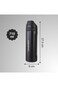 Eazy Kids Stainless Steel Water Bottle w/ Straw and Spout 710mL Black