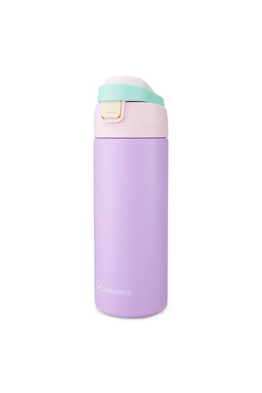 HydroBrew SipSwitch&trade; Insulated Water Bottle 720ml &ndash; Leakproof, Stainless Steel, Straw &amp; Spout Lid -Orchid Mist