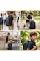 Eazy Kids 16&rdquo; Backpack with Laptop Sleeve   Lightweight School &amp; College Bag &ndash; Black