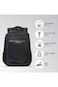 Eazy Kids 16&rdquo; Backpack with Laptop Sleeve   Lightweight School &amp; College Bag &ndash; Black