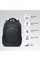 Eazy Kids 16&rdquo; Backpack with Laptop Sleeve   Lightweight School &amp; College Bag &ndash; Grey