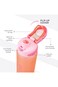 HYDROBREW Sip Switch Tritan Water Bottle 1000ml Leakproof, BPA Free, Straw &amp; Spout Lid- Rose Silk