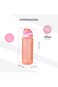 HYDROBREW Sip Switch Tritan Water Bottle 1000ml Leakproof, BPA Free, Straw &amp; Spout Lid- Rose Silk