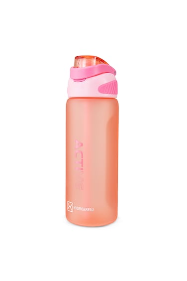 HYDROBREW Sip Switch Tritan Water Bottle 1000ml Leakproof, BPA Free, Straw &amp; Spout Lid- Rose Silk