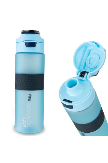 Eazy Kids Tritan Water Bottle 850ml with Spout Lid &amp; Handle - Ice Blue Blast