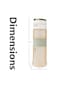 Eazy Kids Tritan Water Bottle 850ml with Spout Lid &amp; Handle - Ivory