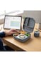 Hydrobrew Mega Flex Bento Lunch Box 1864ml,  Leakproof Lunch Container with Integrated 250ml Insulated Food Jar- Graphite