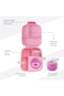 Hydrobrew Mega Flex Bento Lunch Box 1864ml,  Leakproof Lunch Container with Integrated 250ml Insulated Food Jar- Rose Silk