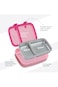 Hydrobrew Steel Core Bento Stainless Steel Lunch Box &ndash; 839ml, 2 Compartment-Rose Silk