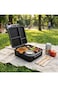 Eazy Kids Jumbo Bento Lunch Box w/Thermos &amp; Dip Jar- Midnight Black
