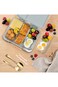 Eazy Kids 6 &amp; 4 Convertible Bento Lunch Box - Glitter Ivory