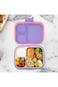 Eazy Kids Premium Stainless Steel Lunch Box 710ml &ndash; Leakproof 3-Compartment Lunch Box for Kids, Pink
