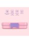 Eazy Kids Premium Stainless Steel Lunch Box 710ml &ndash; Leakproof 3-Compartment Lunch Box for Kids, Pink
