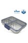 Eazy Kids Stainless Steel Bento Lunch Box w/ Tritan Lid,Blue