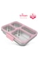 Eazy Kids Stainless Steel Bento Lunch Box w/ Tritan Lid, Pink