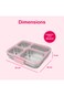 Eazy Kids Stainless Steel Bento Lunch Box w/ Tritan Lid, Pink